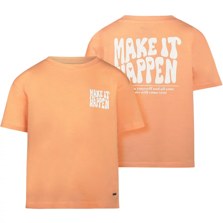 T-shirt backprint loose fit (faded orange)