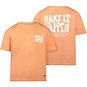 No Way Monday T-shirt backprint loose fit (faded orange)