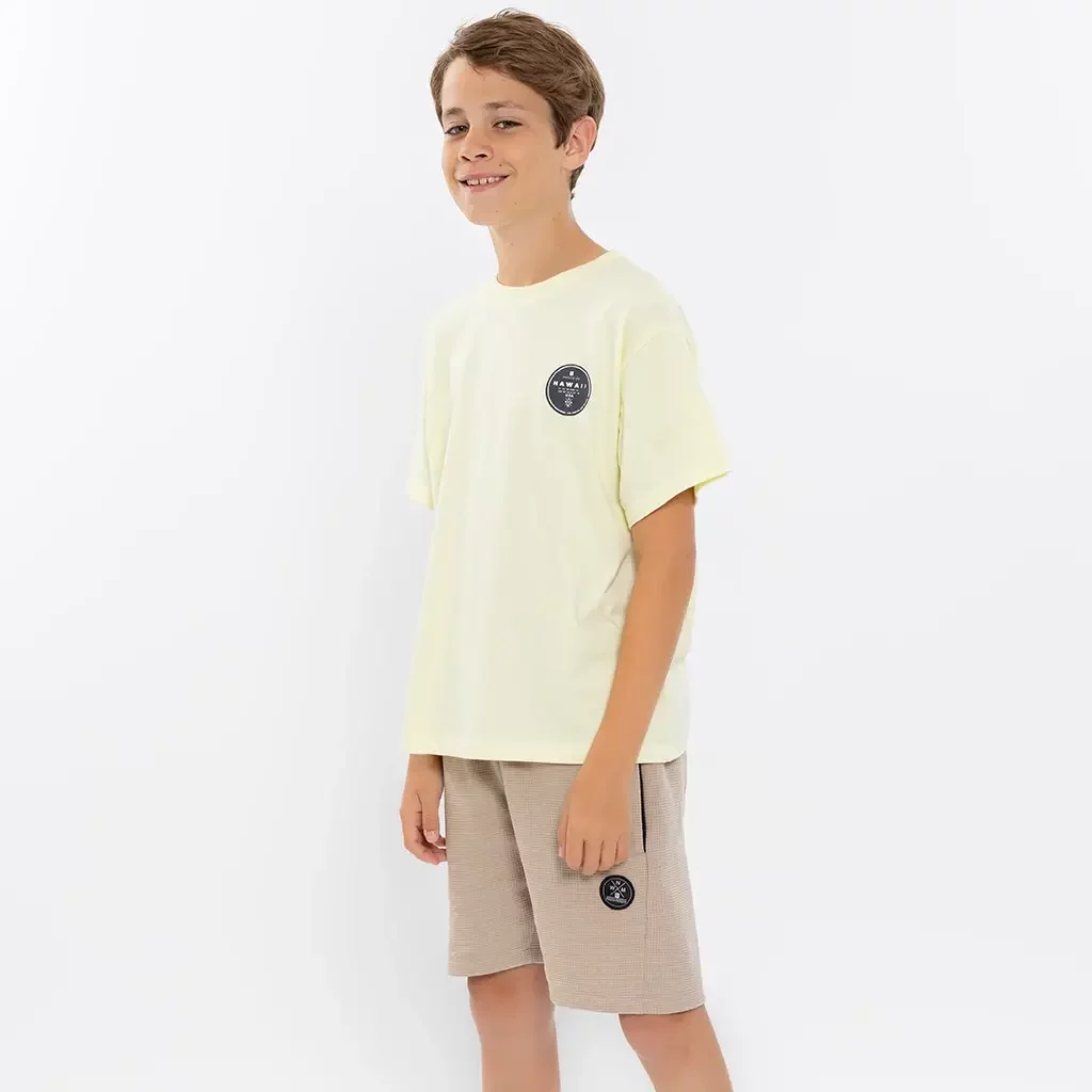 T-shirt backprint loose fit (neon yellow)