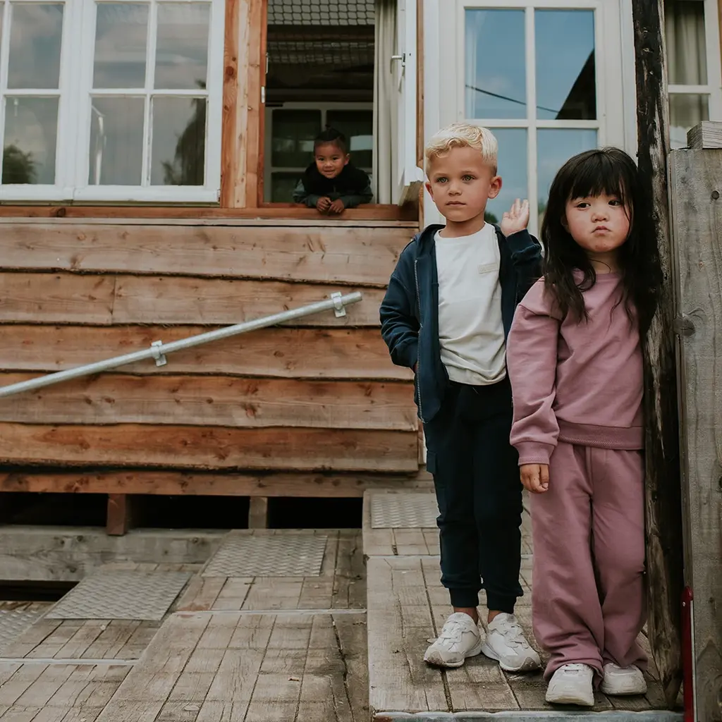 Joggingbroek WIDE LEG (mauve)