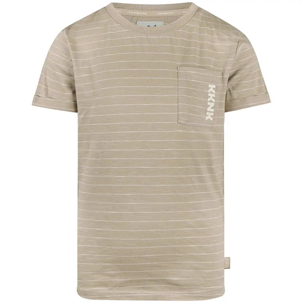 T-shirt long back (sand)
