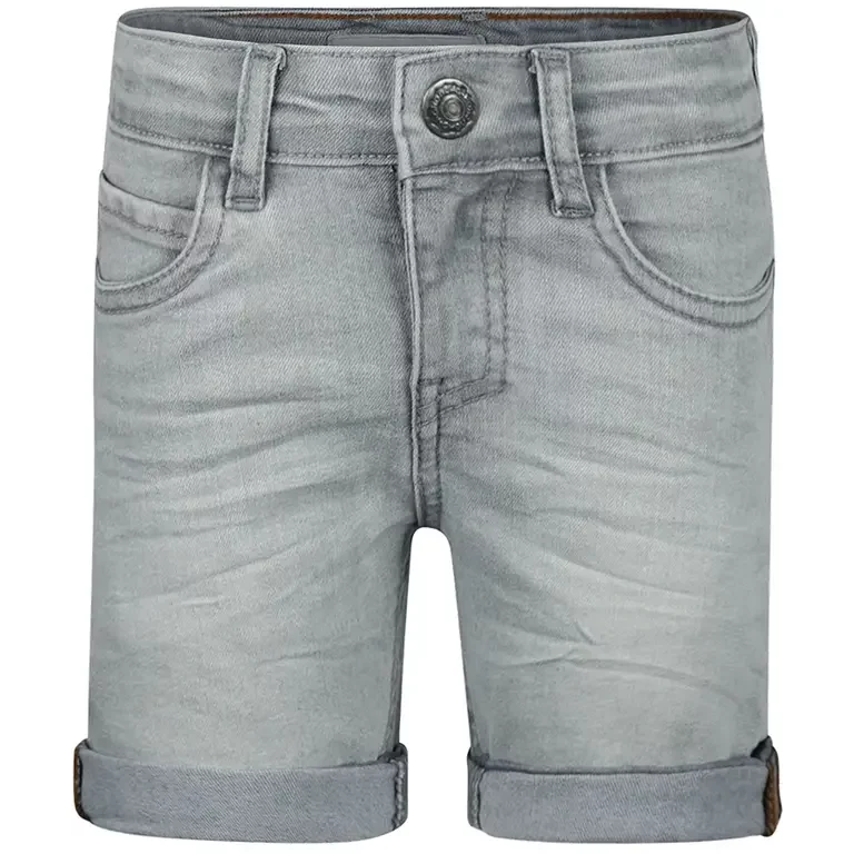 Korte spijkerbroek loose fit (grey jeans)