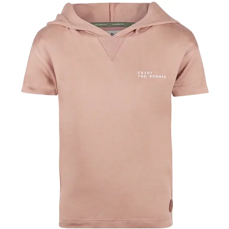 T-shirt hoodie (dusty pink)