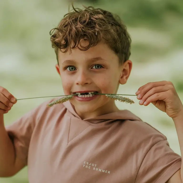 T-shirt hoodie (dusty pink)