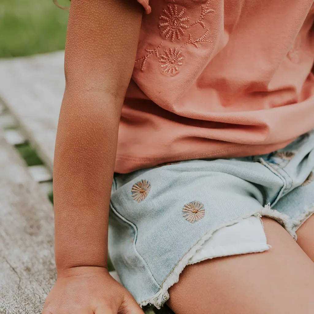 Korte spijkerbroek (blue jeans)