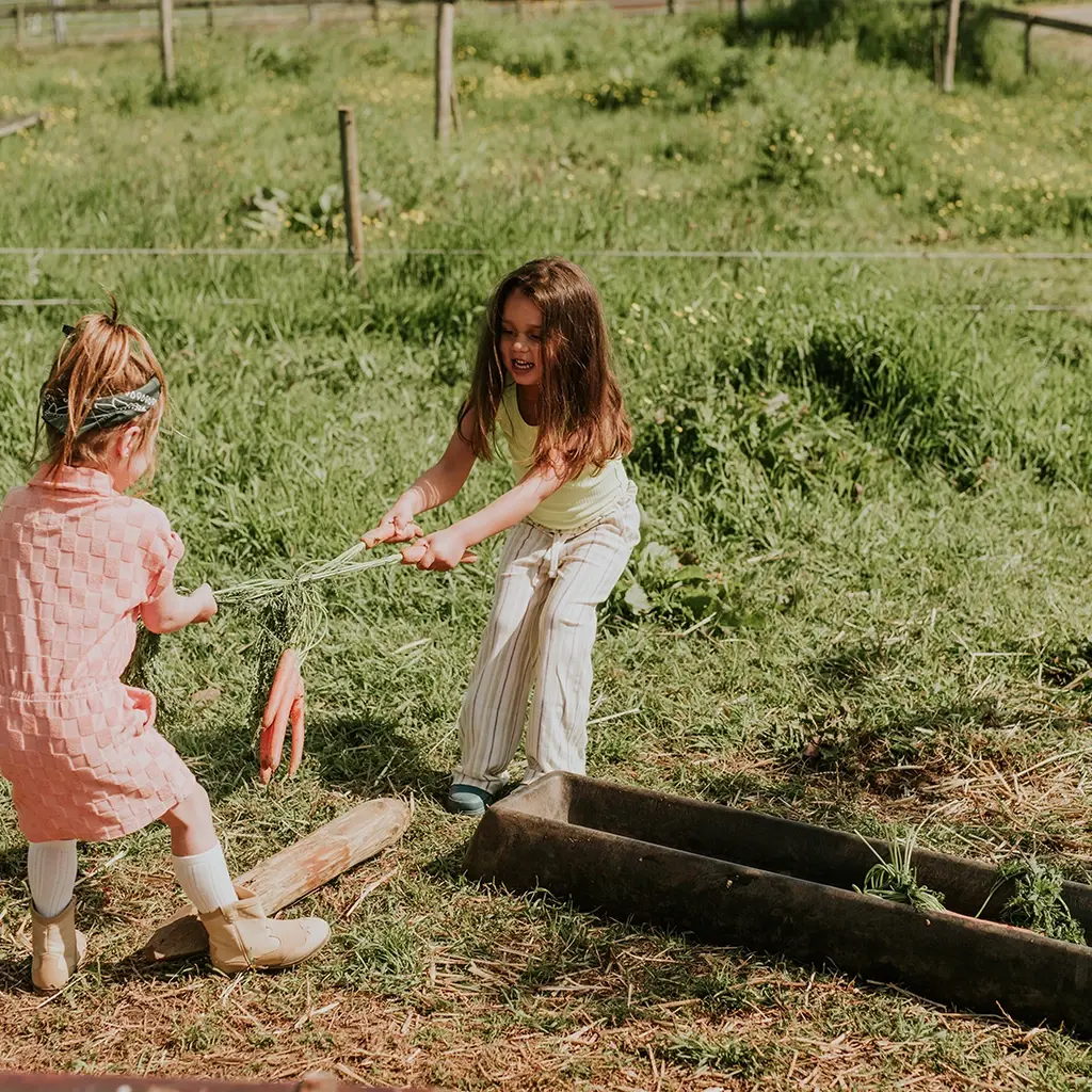 Broek wide fit (off white)