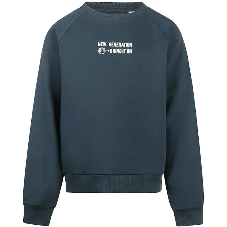 Trui backprint (navy)