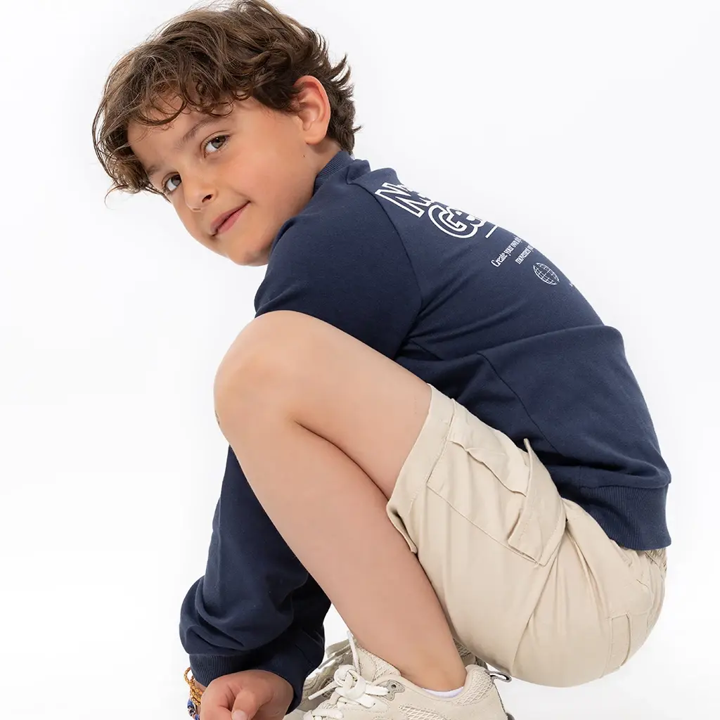 Trui backprint (navy)