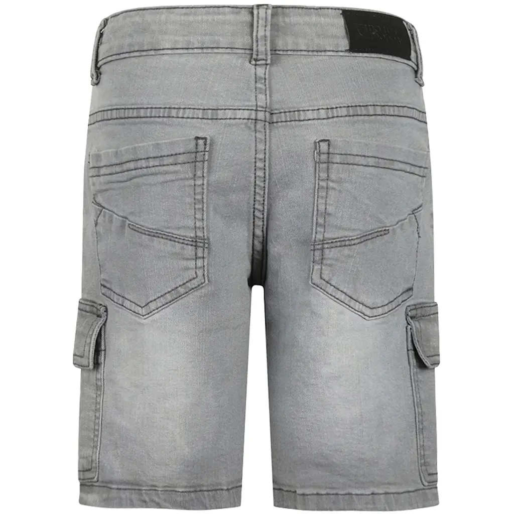 Korte spijkerbroek cargo (grey jeans)