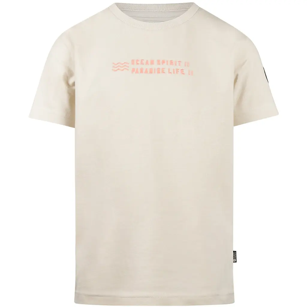 T-shirt backprint loose fit (light grey)