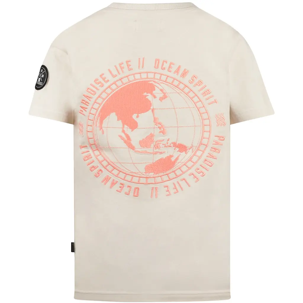 T-shirt backprint loose fit (light grey)