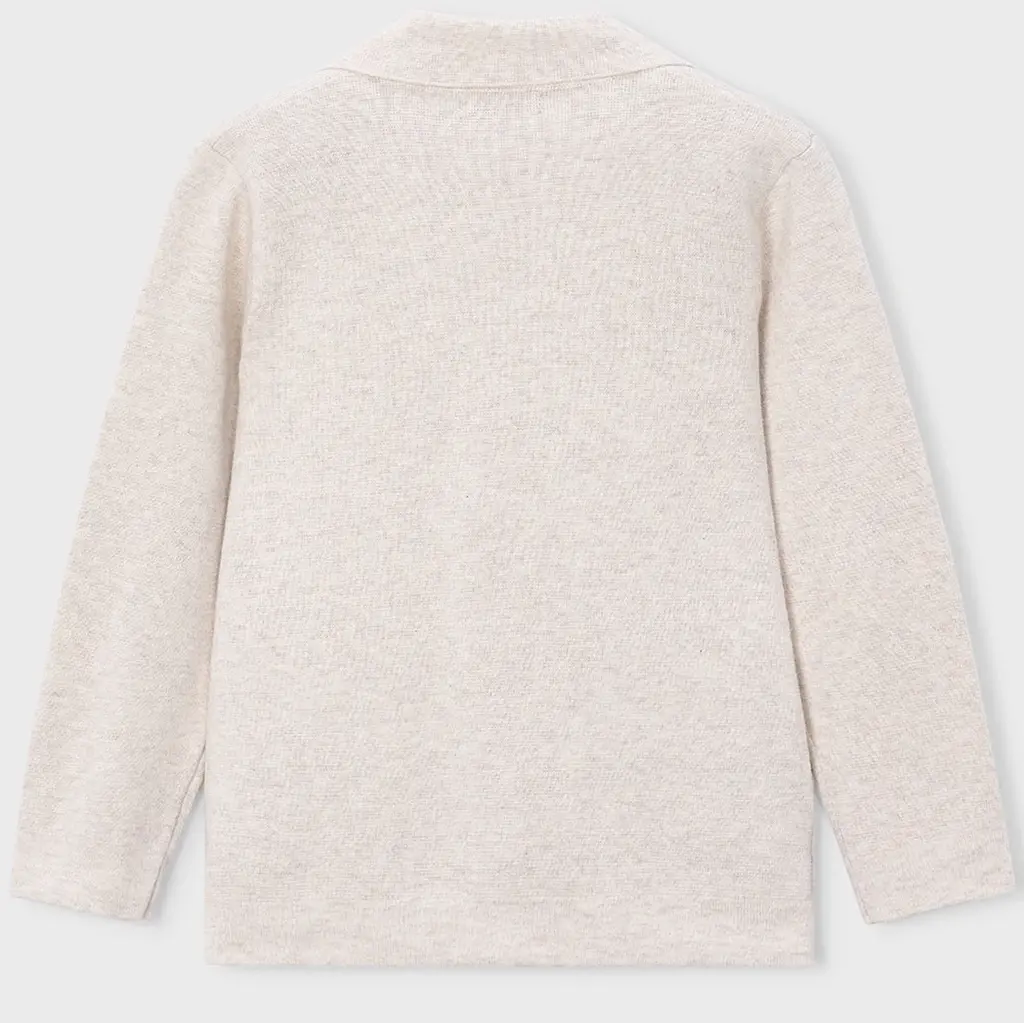 Gebreide colbert/vest (oat vig)