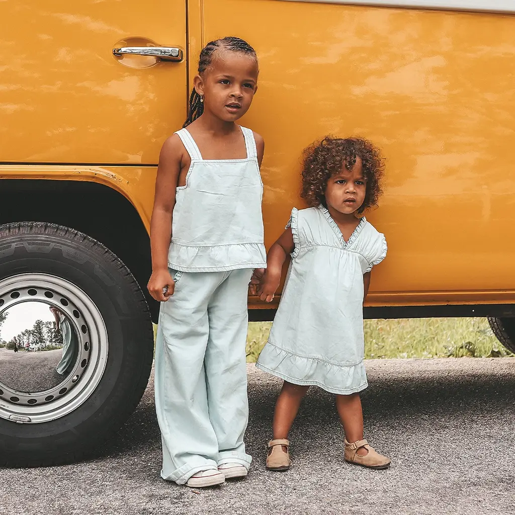 Broek Chambray (sunlit blue)