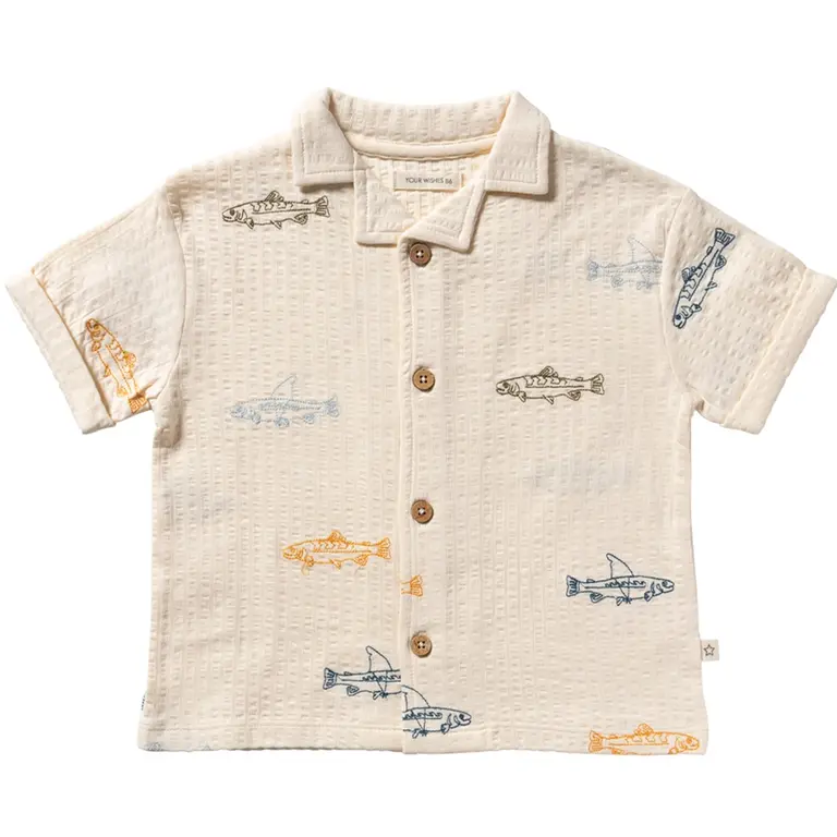 Overhemd loose fit (white swan)