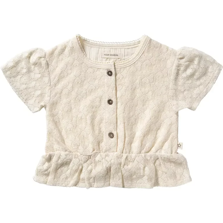 T-shirt Floral lace (white swan)