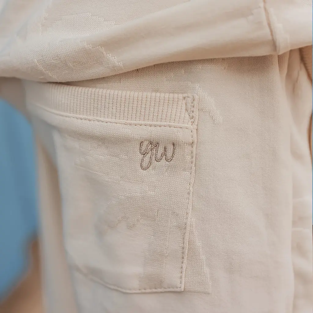 Korte broek bermuda (white swan)