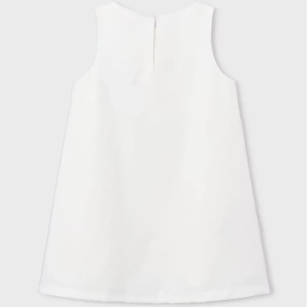 Jurk crepe flower (natural)