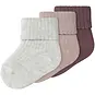 Name It Drie paar sokjes Pnobba (peyote meange/burnished lilac/deco rose)