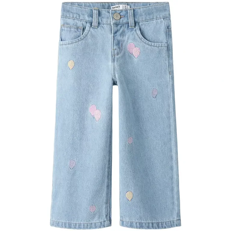 Jeans WIDE LEG ballonnen Rose (blue)