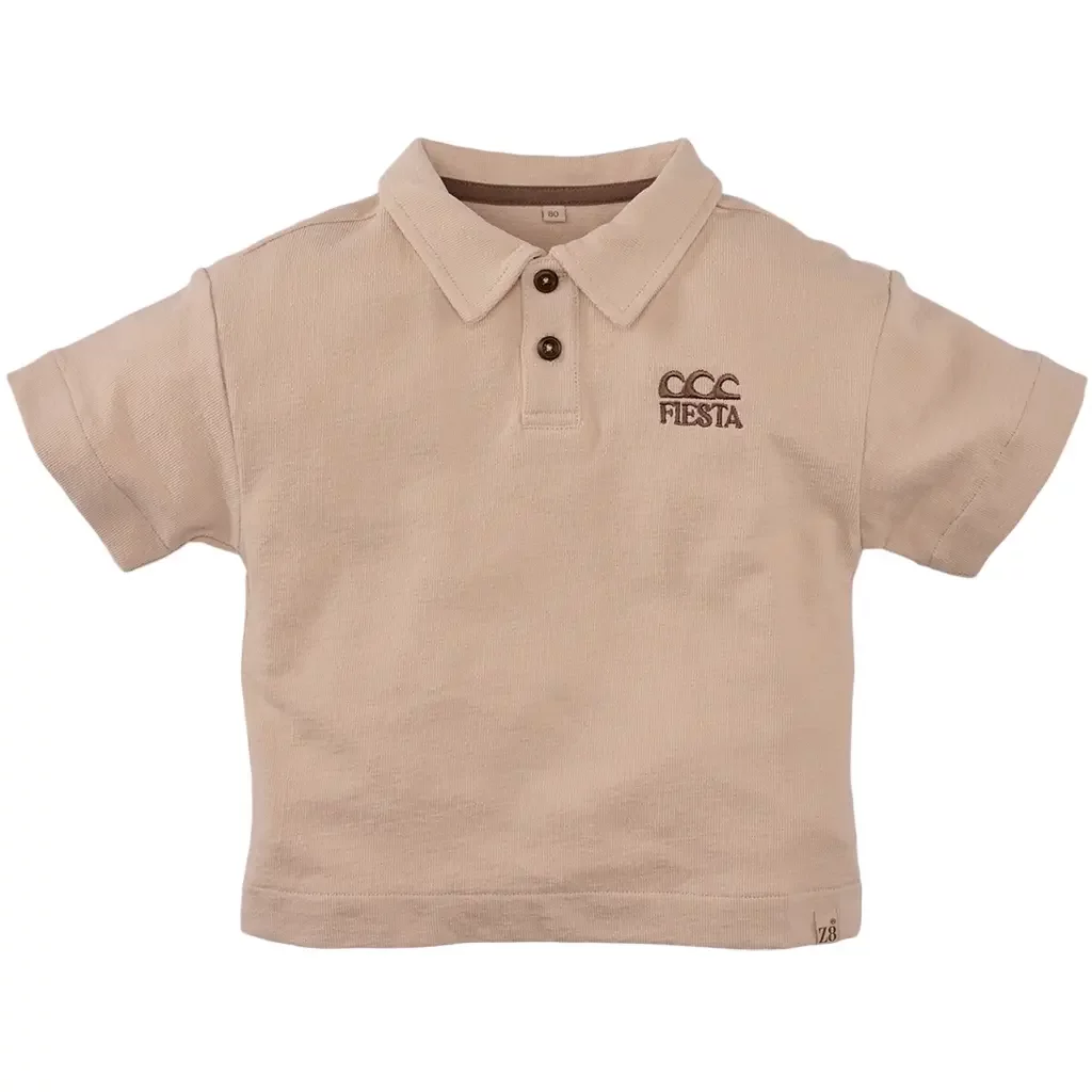 Polo strepen Quinten (nude flush)