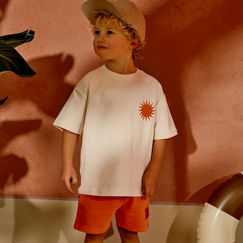 Korte broek sweat Tony (sizzling orange)