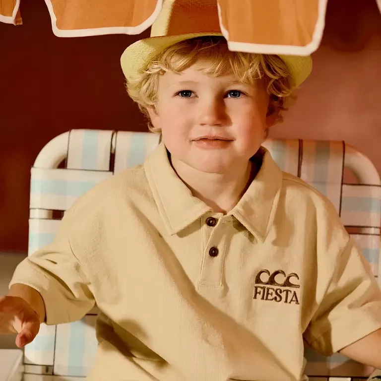 Polo strepen Quinten (nude flush)