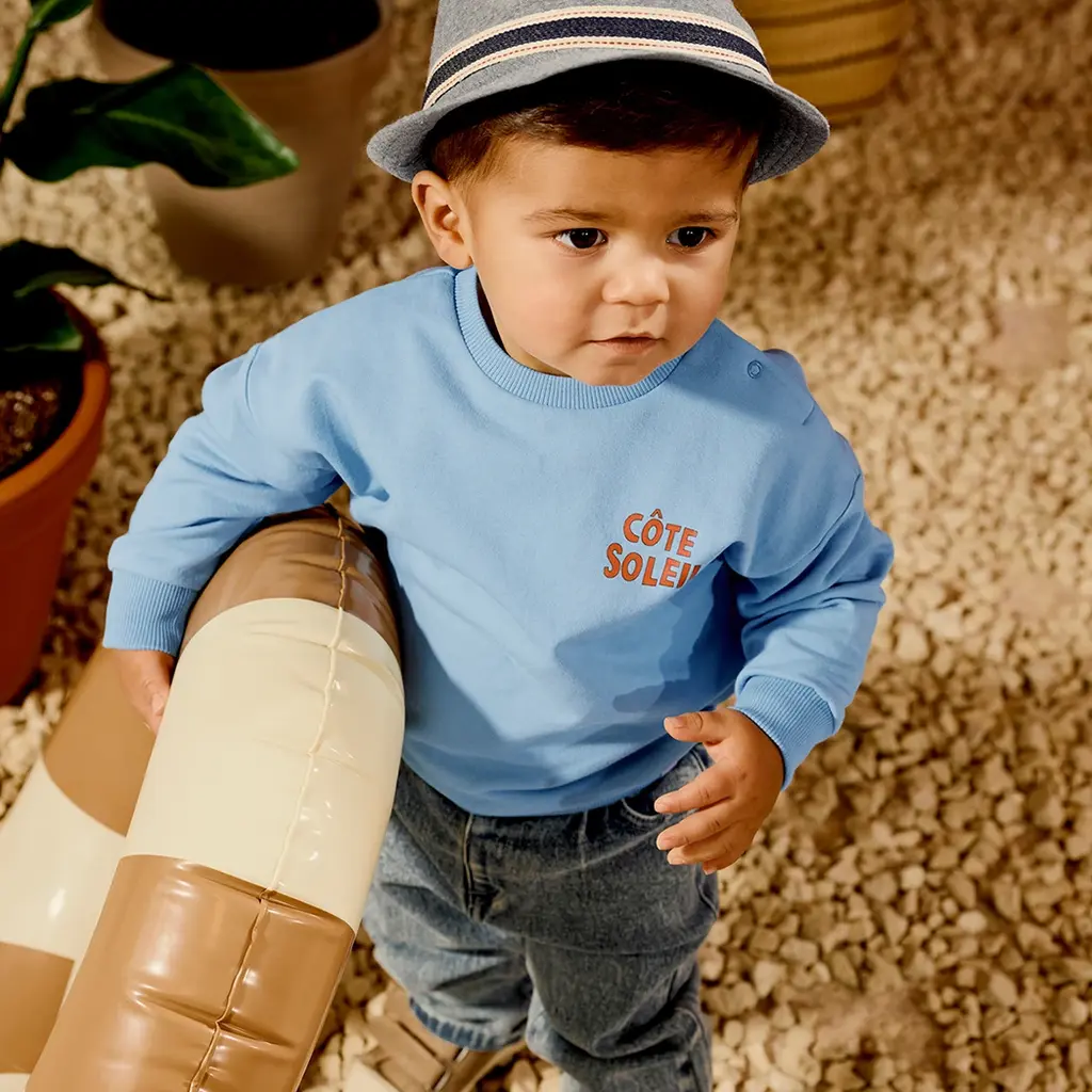 Trui sweat Gies (surfing blue)