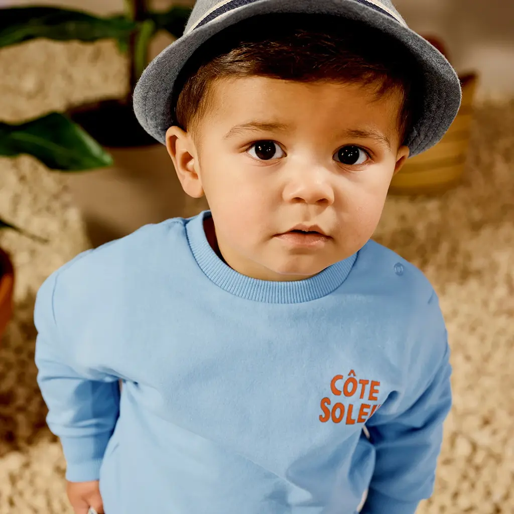 Trui sweat Gies (surfing blue)