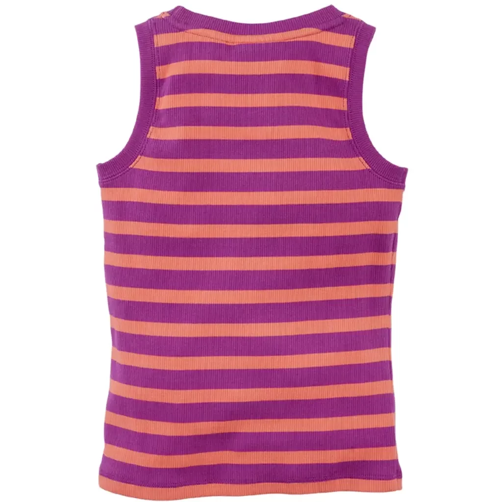 Tanktop strepen tricot rib Fanny (living coral)