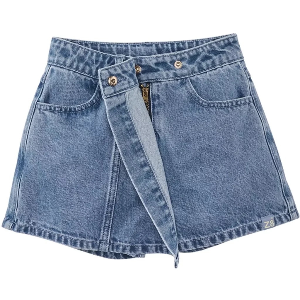 Broek-rokje jeans Alina (blue denim)