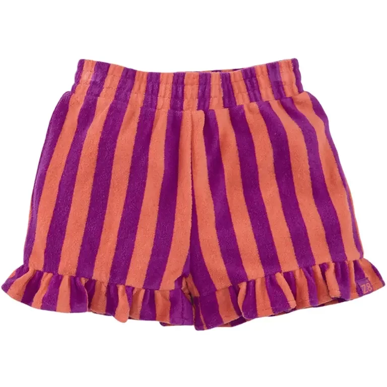 Korte broek strepen badstof Camilla (foxy violet)