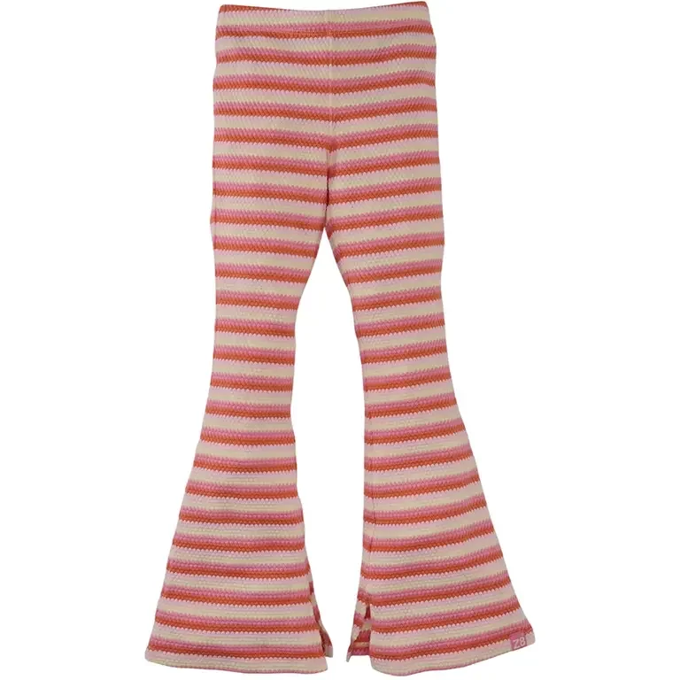 Broek structuur FLARED Lauren (lovely lemon)