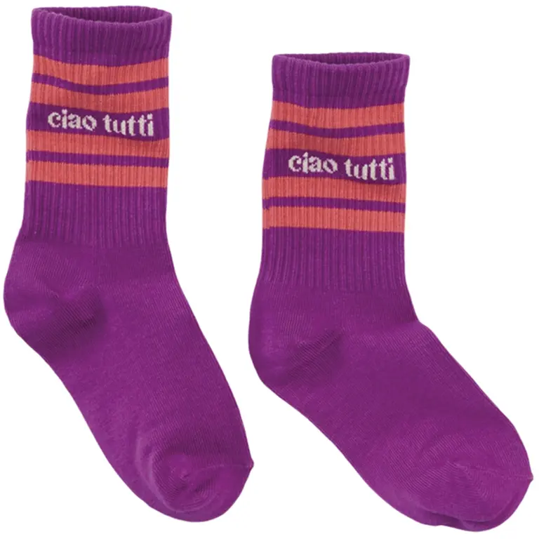 RESERVERING - Sokken Mina (foxy violet)