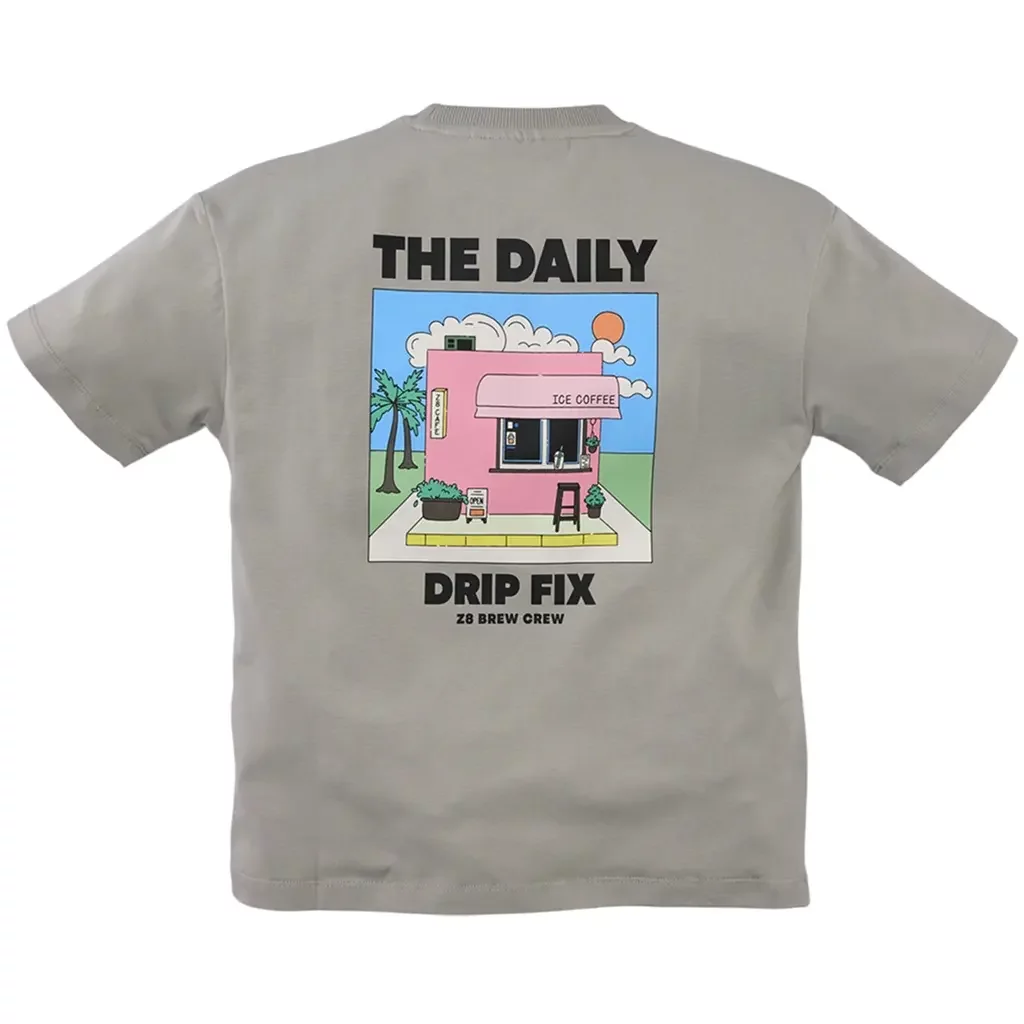 T-shirt heavy jersey Farel (crushed rock)