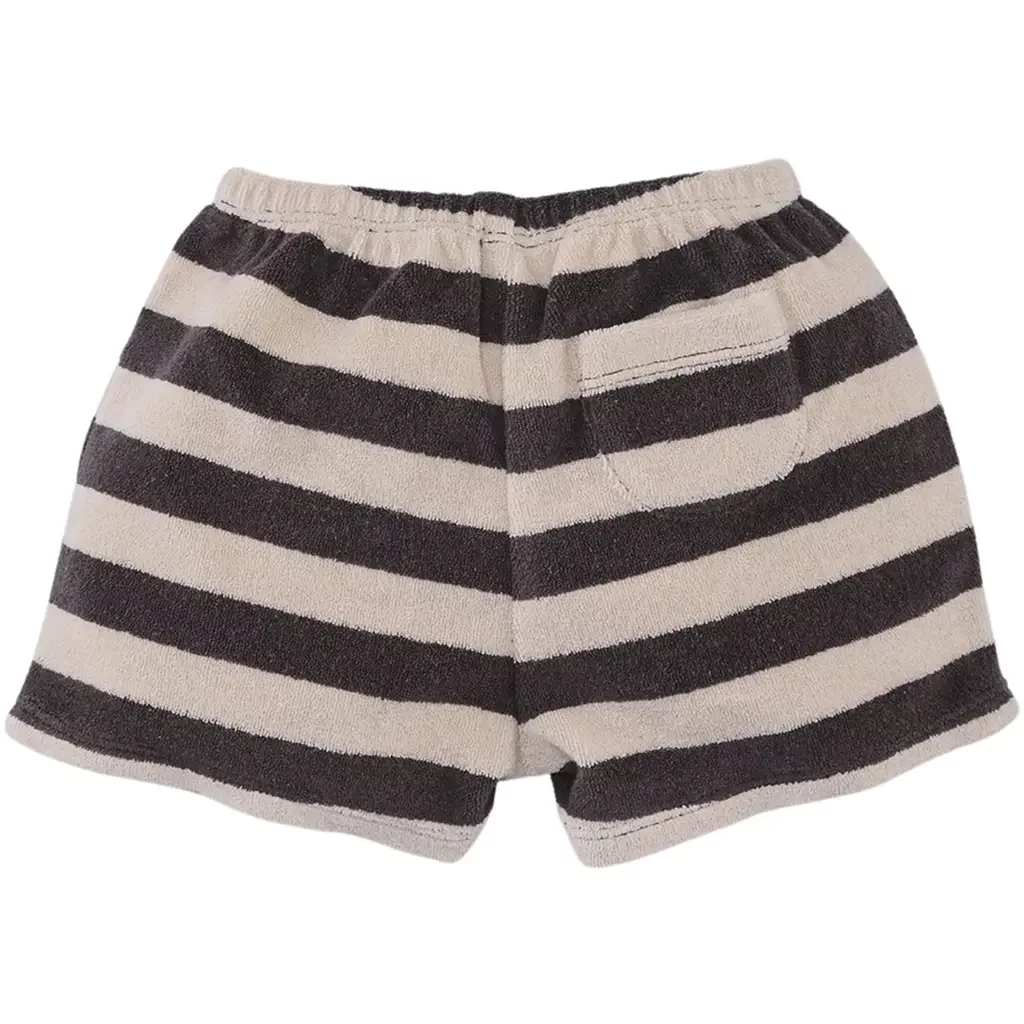 Kort badstof streep broekje Luan (cotton cloud)