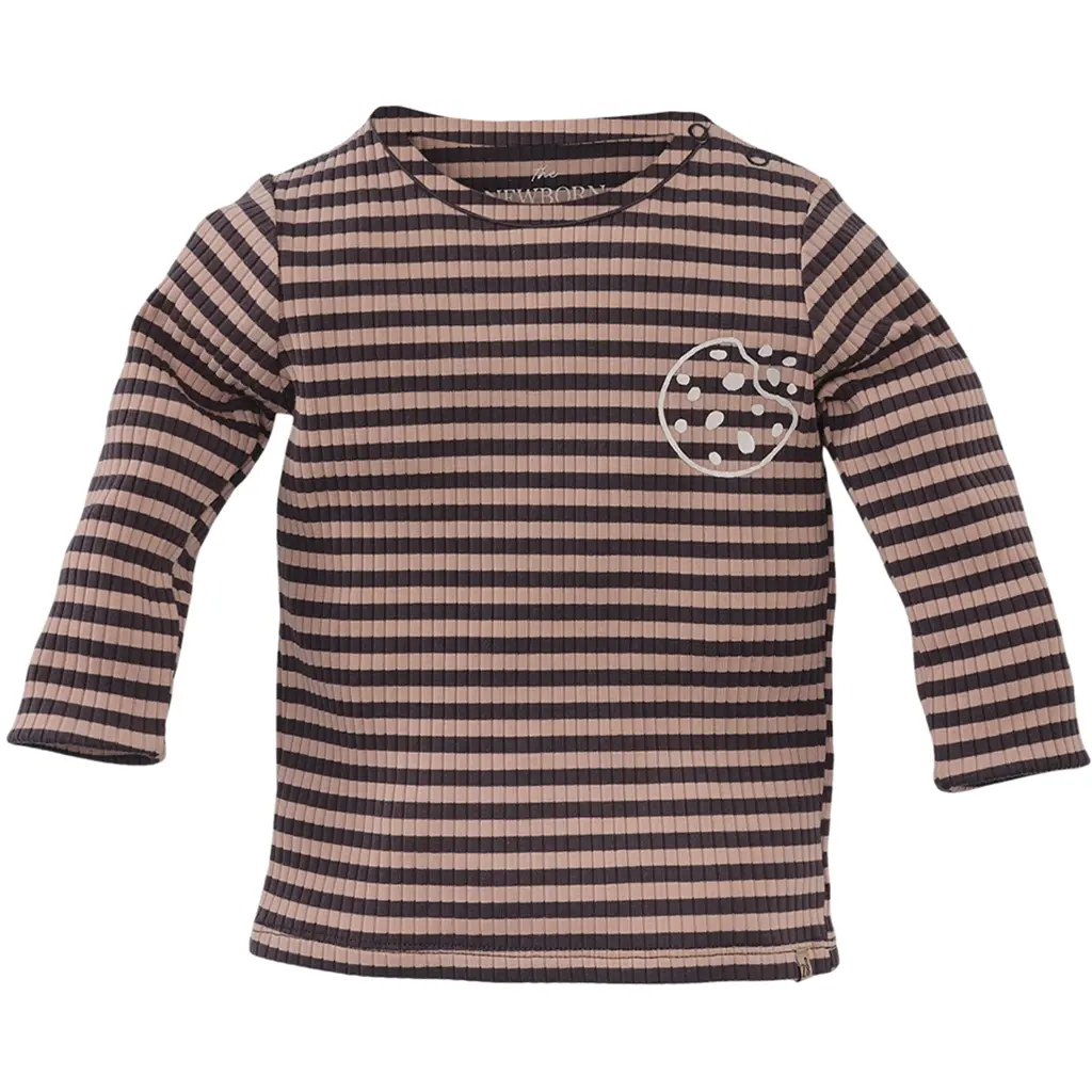 Longsleeve tricot rib streepje Younes (after dark)