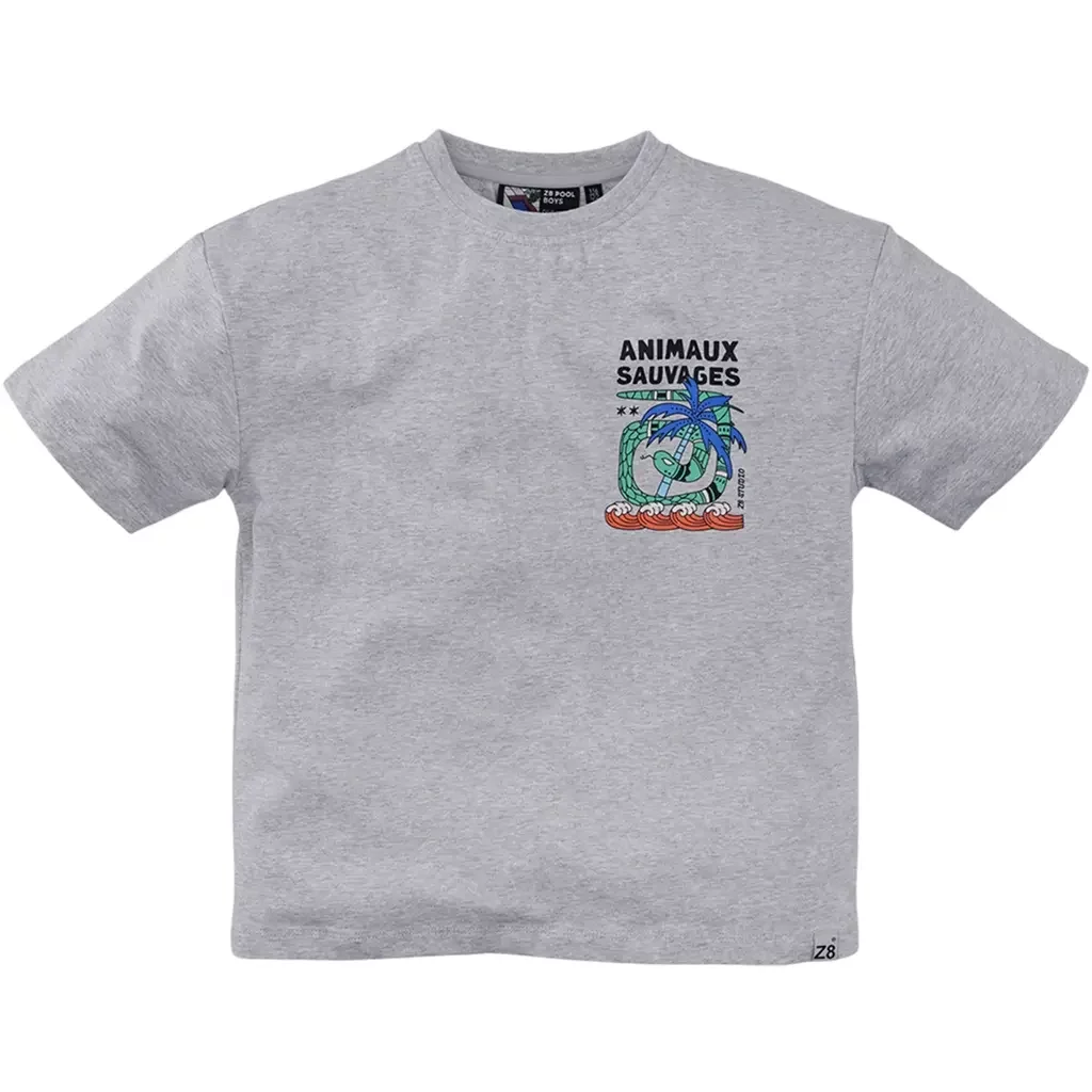 T-shirt heayvy jersey Rix (grey melange)