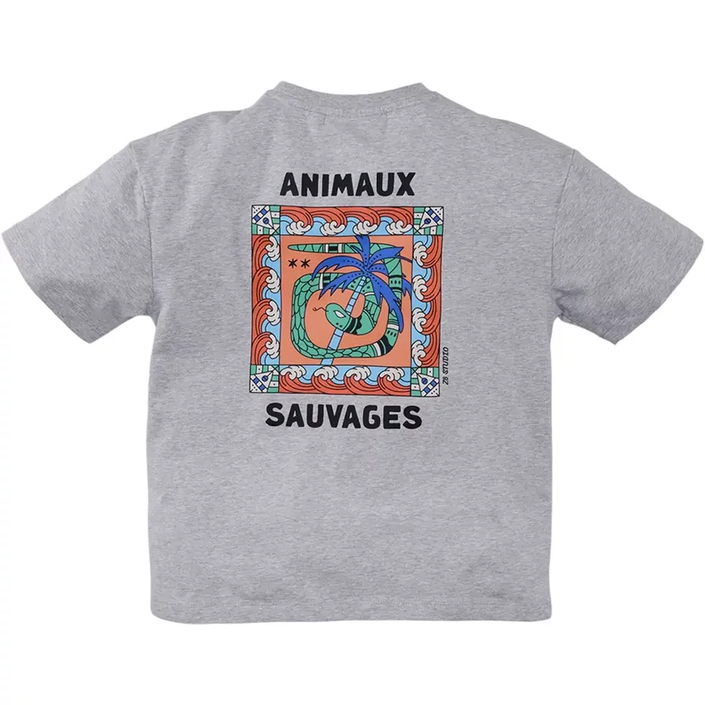 T-shirt heayvy jersey Rix (grey melange)