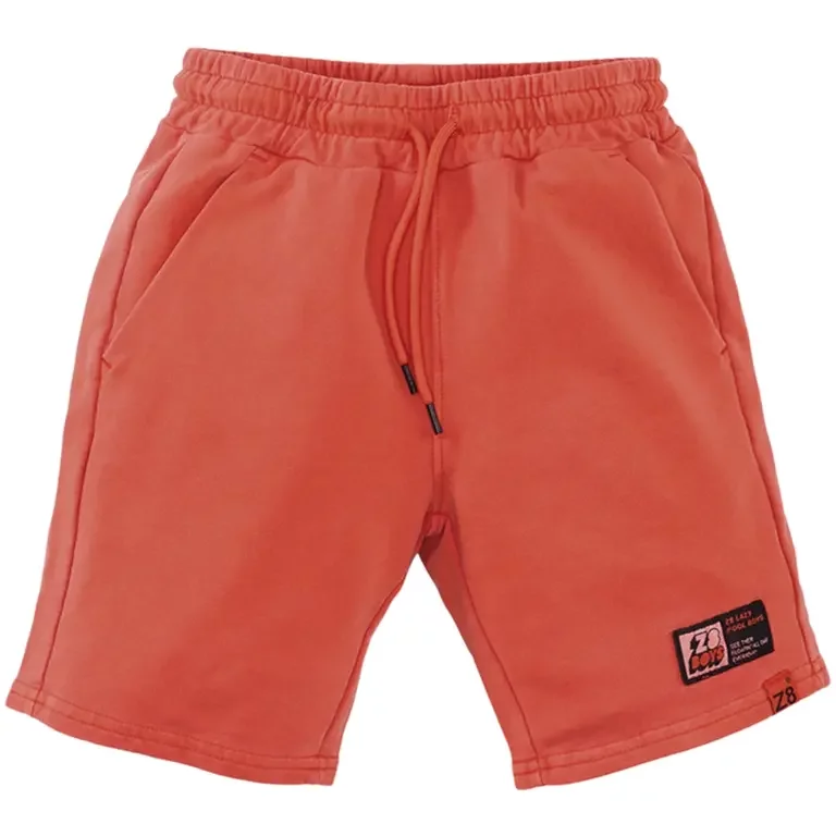 Korte broek garment dye Bob (vibrant flame)