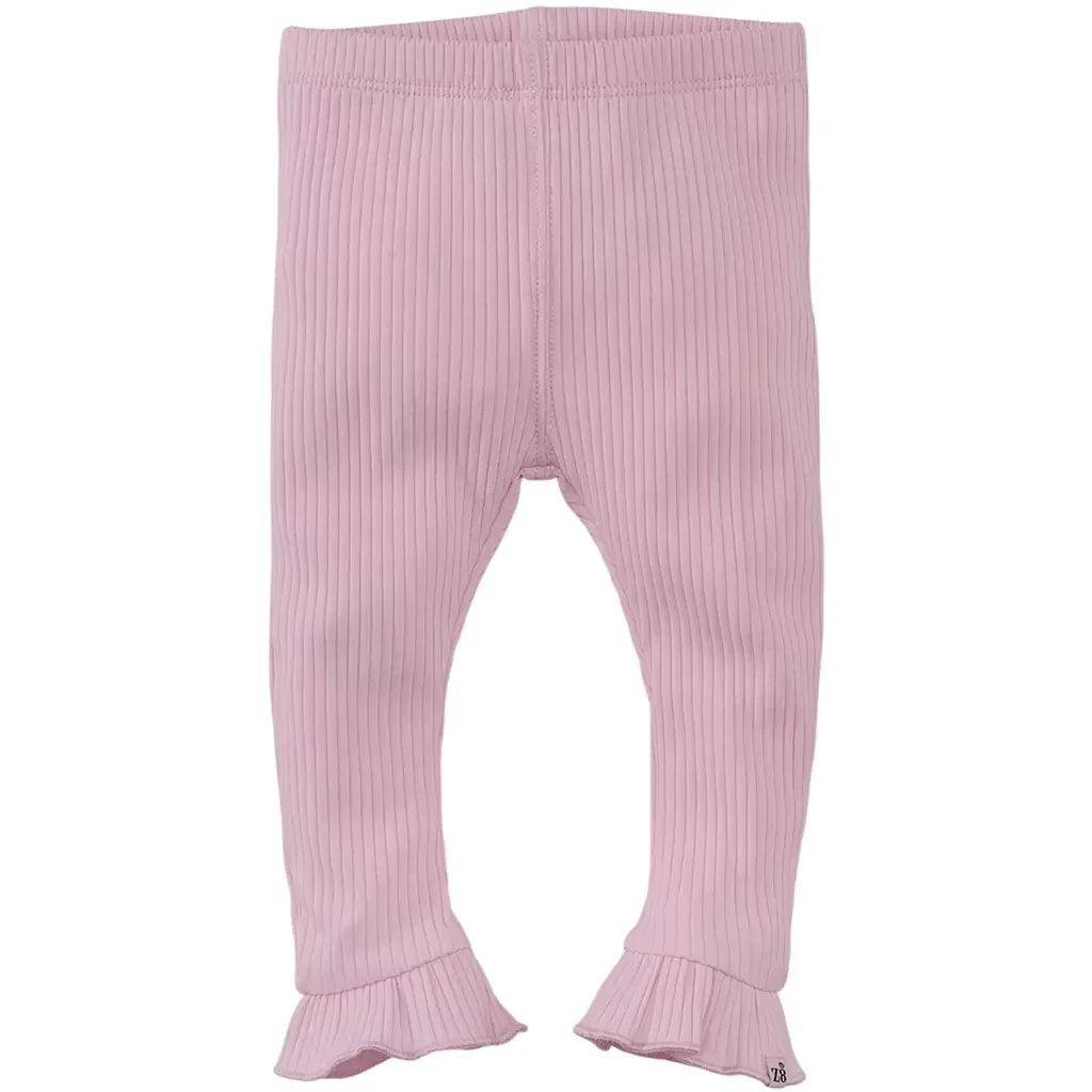Broekje tricot rib Yana (rocky rose)