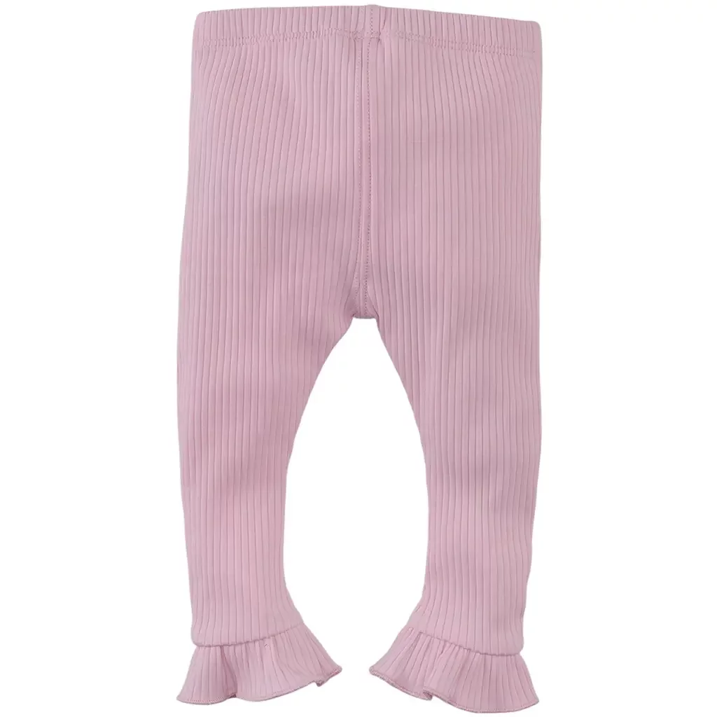 Broekje tricot rib Yana (rocky rose)
