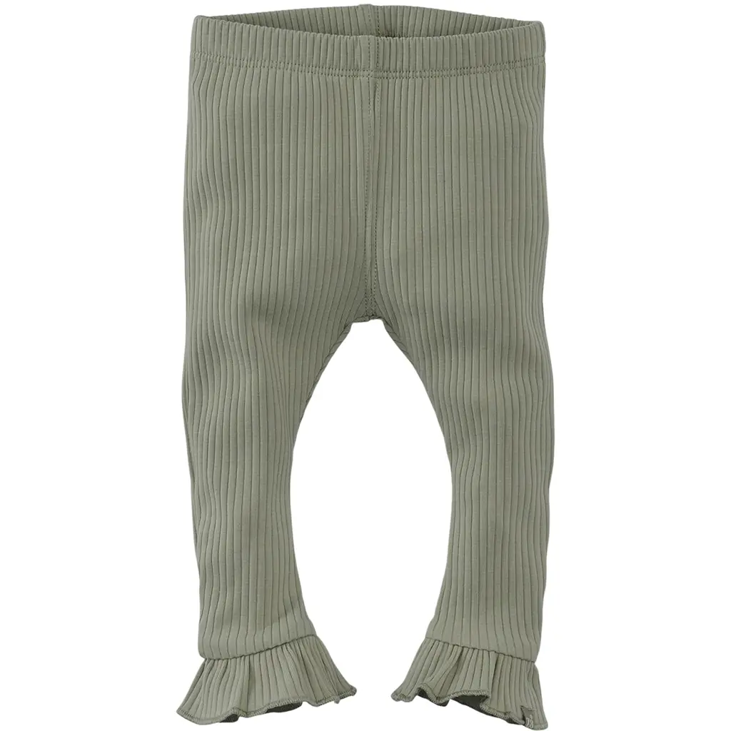 Broekje tricot rib Liora (silver sage)