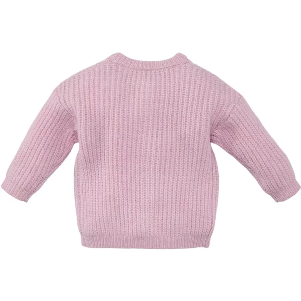 Gebreid vestje Roza (rocky rose)