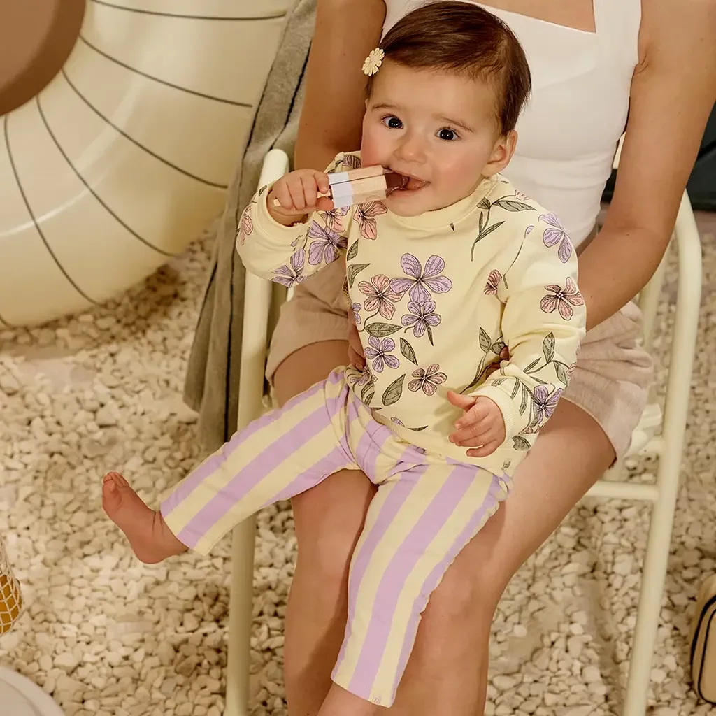 Broekje streep Alora (silly citron)