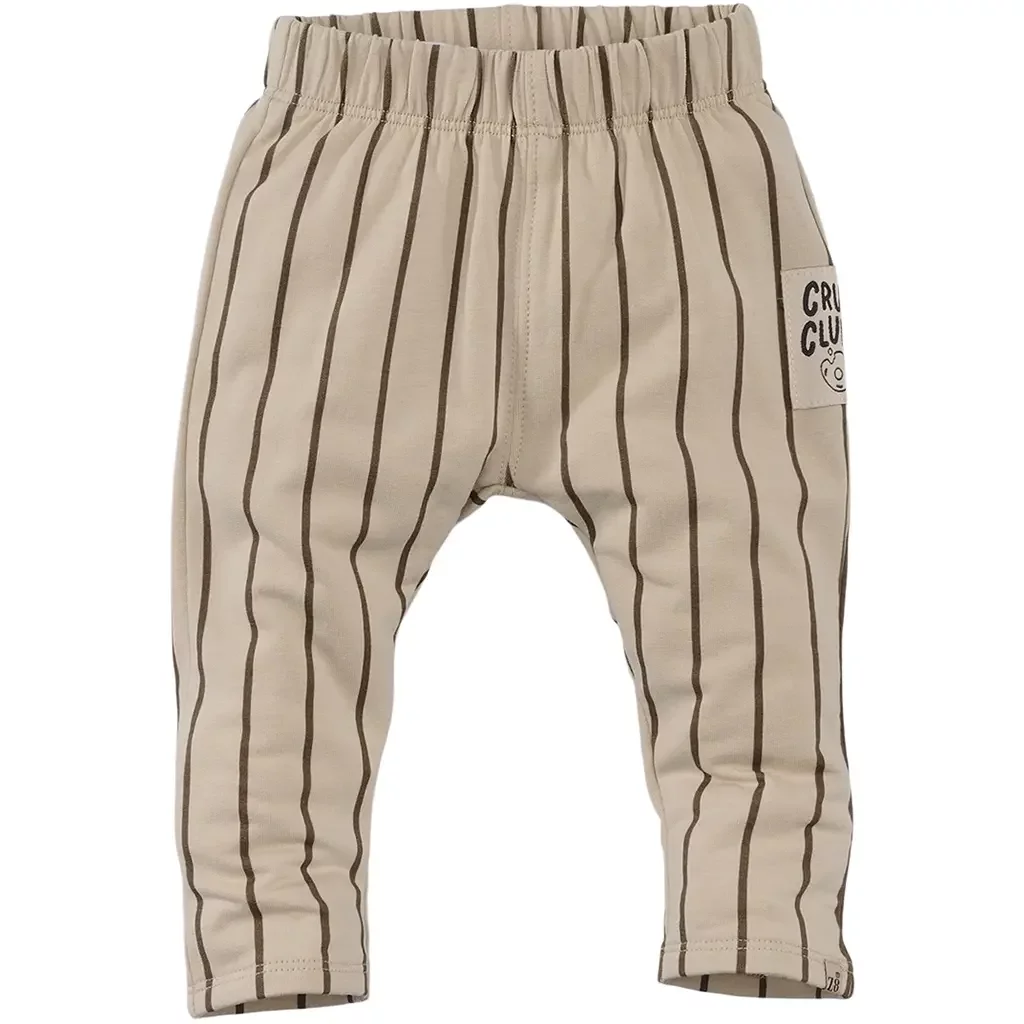 Broekje sweat streepje Mylo (nude flush)