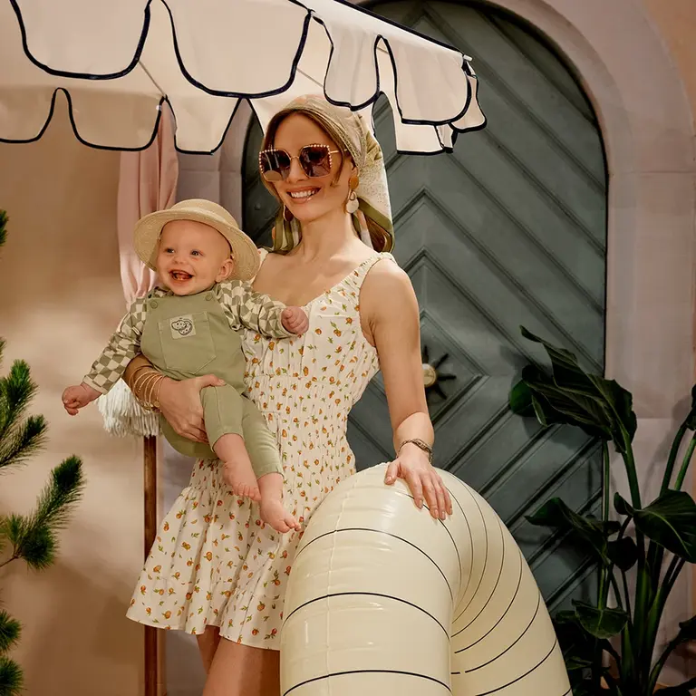 RESERVERING - Tuinbroekje garment dye Elay (silver sage)