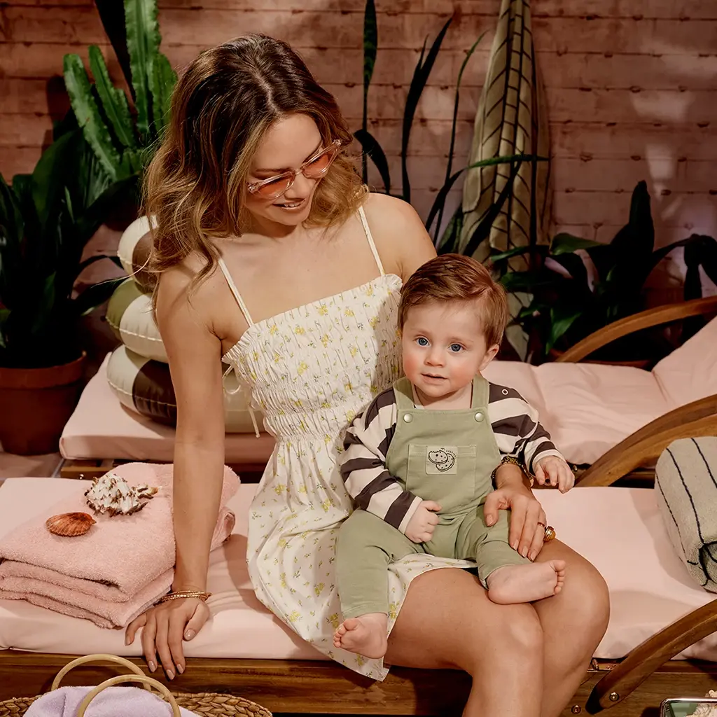 Tuinbroekje garment dye Elay (silver sage)