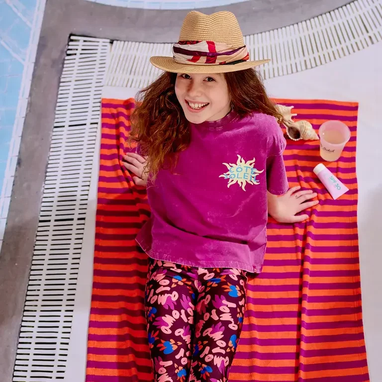 T-shirt acid wash OVERSIZED Babet (foxy violet)