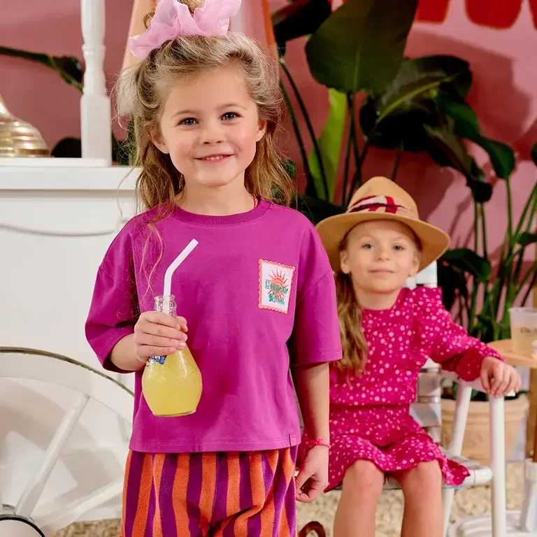 T-shirt CROPPED Chelsey (foxy violet)