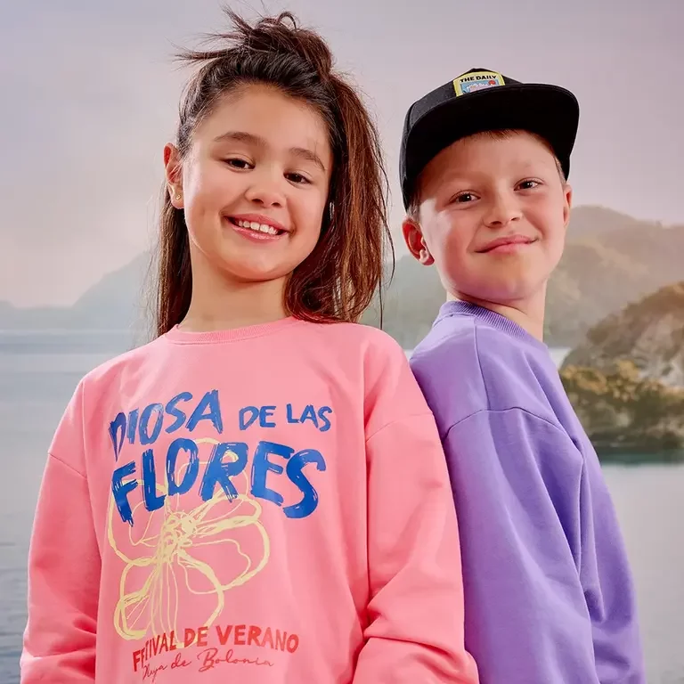 Trui sweat BOXY Pola (summer punch)